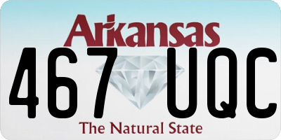 AR license plate 467UQC