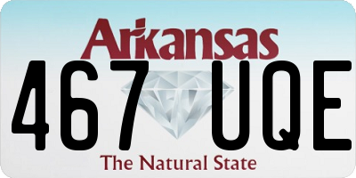 AR license plate 467UQE