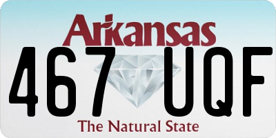 AR license plate 467UQF