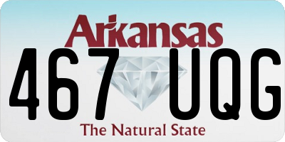 AR license plate 467UQG