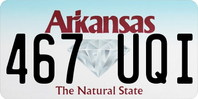 AR license plate 467UQI