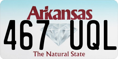 AR license plate 467UQL