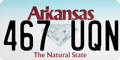AR license plate 467UQN