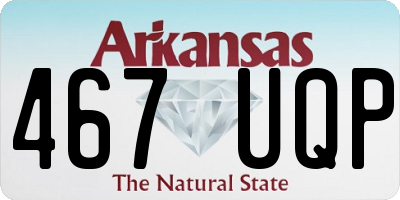 AR license plate 467UQP