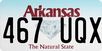 AR license plate 467UQX