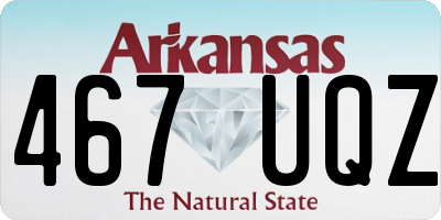 AR license plate 467UQZ