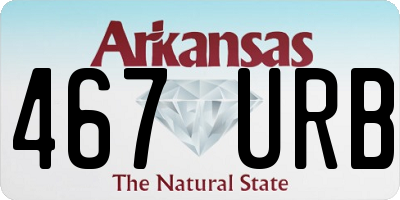 AR license plate 467URB