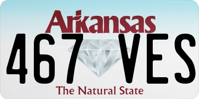 AR license plate 467VES