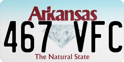 AR license plate 467VFC