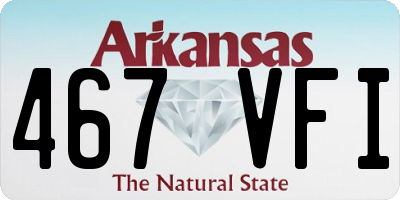 AR license plate 467VFI