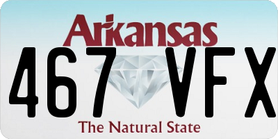 AR license plate 467VFX