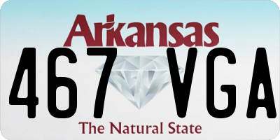 AR license plate 467VGA