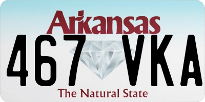 AR license plate 467VKA