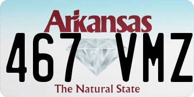 AR license plate 467VMZ