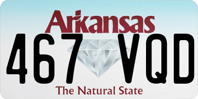 AR license plate 467VQD