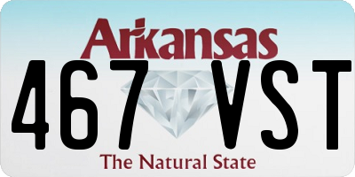AR license plate 467VST