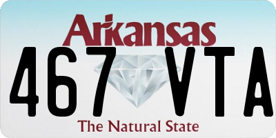 AR license plate 467VTA