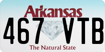 AR license plate 467VTB