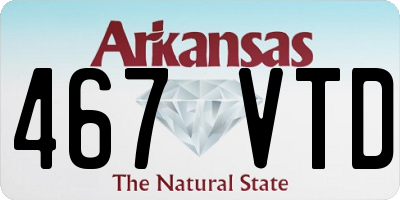 AR license plate 467VTD