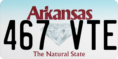 AR license plate 467VTE
