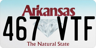 AR license plate 467VTF