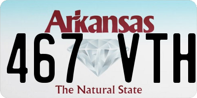 AR license plate 467VTH