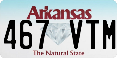 AR license plate 467VTM