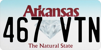 AR license plate 467VTN