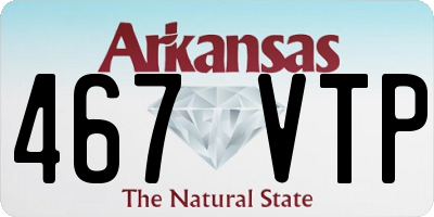 AR license plate 467VTP
