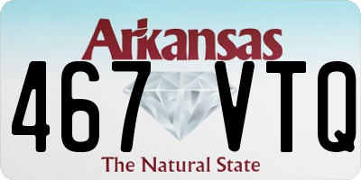 AR license plate 467VTQ