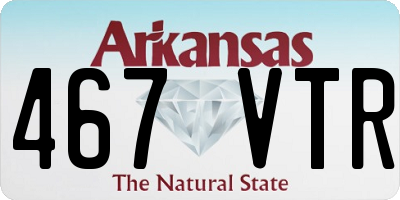 AR license plate 467VTR