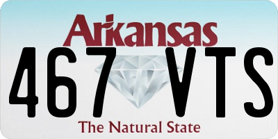 AR license plate 467VTS