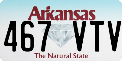 AR license plate 467VTV