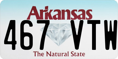 AR license plate 467VTW