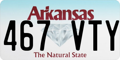 AR license plate 467VTY