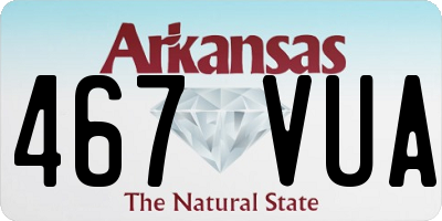 AR license plate 467VUA