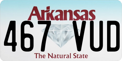 AR license plate 467VUD
