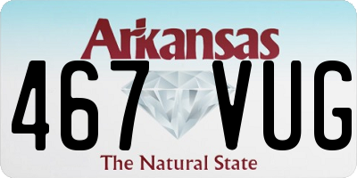 AR license plate 467VUG
