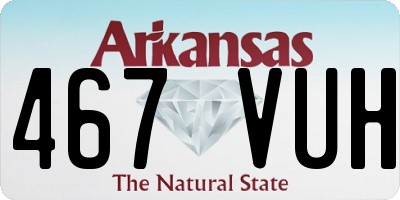 AR license plate 467VUH