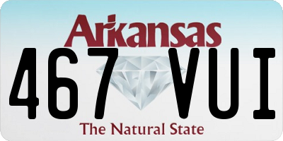 AR license plate 467VUI