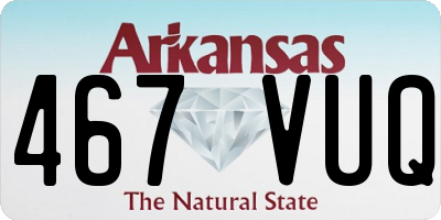 AR license plate 467VUQ