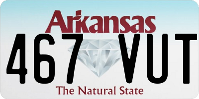 AR license plate 467VUT