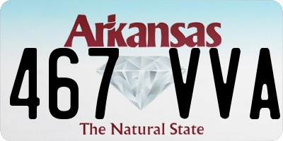 AR license plate 467VVA