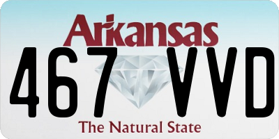 AR license plate 467VVD
