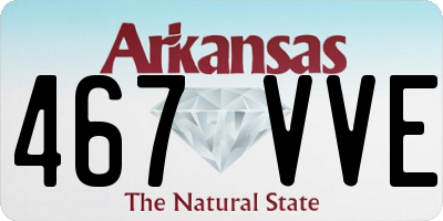 AR license plate 467VVE