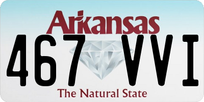 AR license plate 467VVI