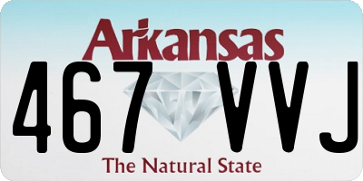AR license plate 467VVJ