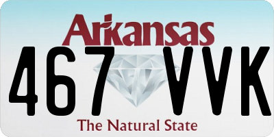 AR license plate 467VVK