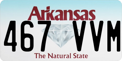 AR license plate 467VVM
