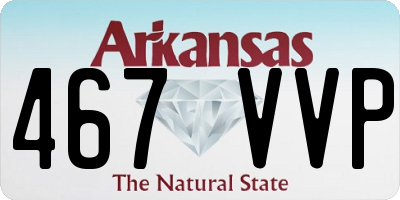 AR license plate 467VVP